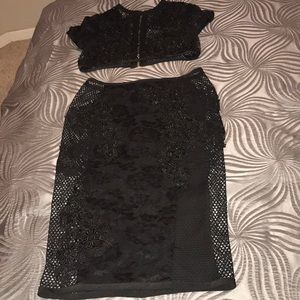 2 piece black set